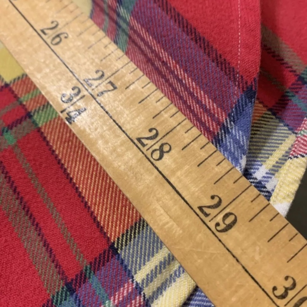 Ralph Lauren Shirt Men’s Red Plaid Large Classic Fit Button Down Long Sleeve - Picture 7 of 8